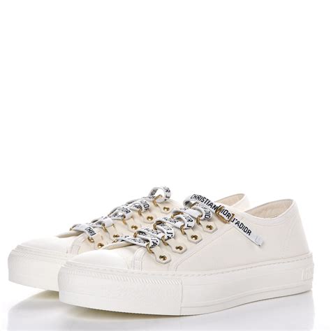 christian dior sneakers low top|christian dior white canvas sneakers.